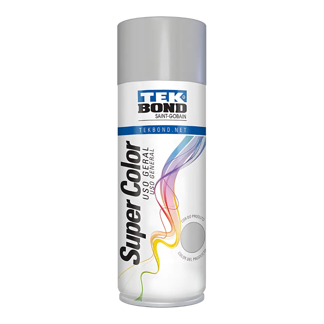 Primer Fondo Gris Tekbond en spray 400 ml, imprimación selladora para metal, madera y plástico, mejora la adherencia del esmalte final.