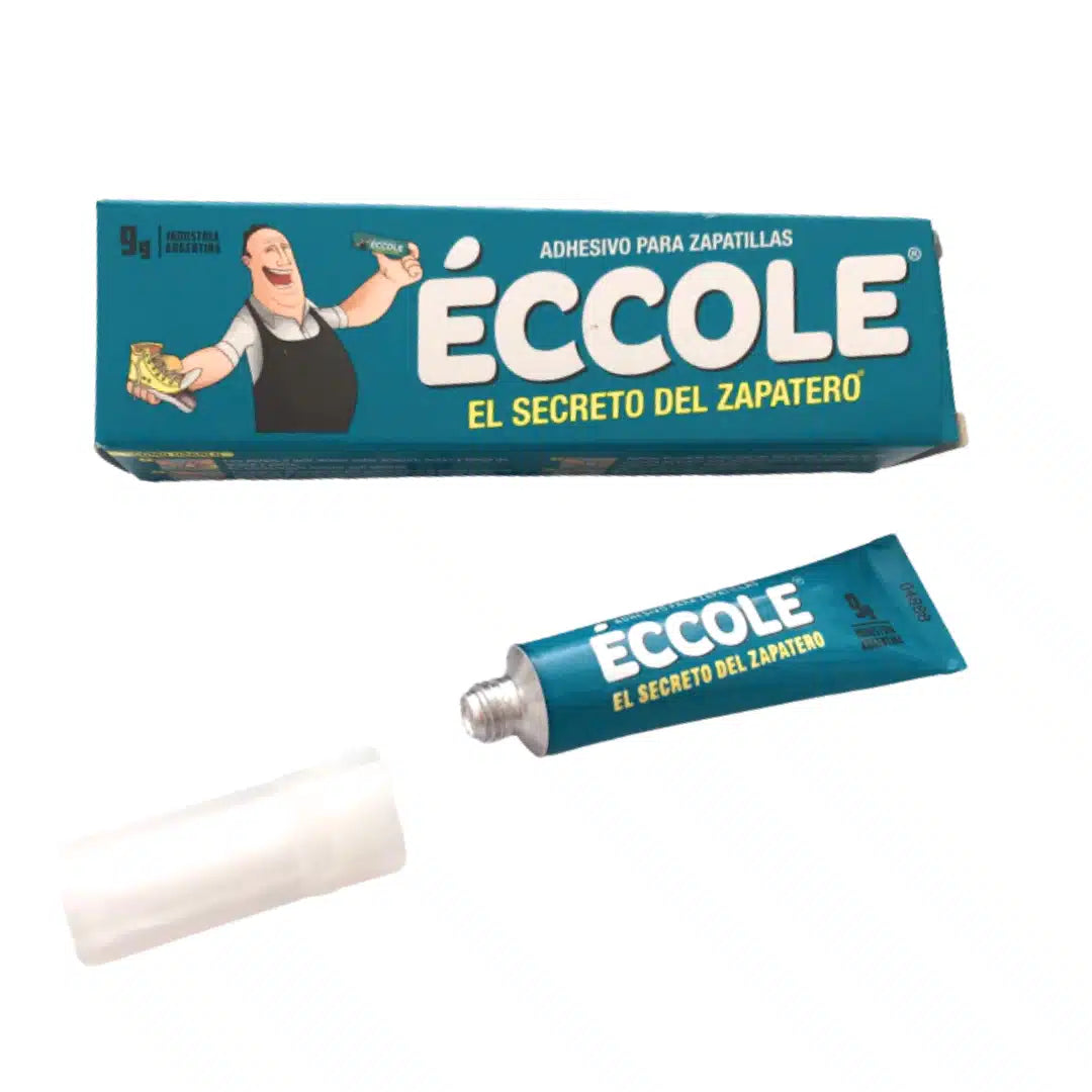 Pegamento Eccole en barra de 9 gramos, adhesivo escolar no tóxico para papel y cartulina, ideal para manualidades y uso diario.