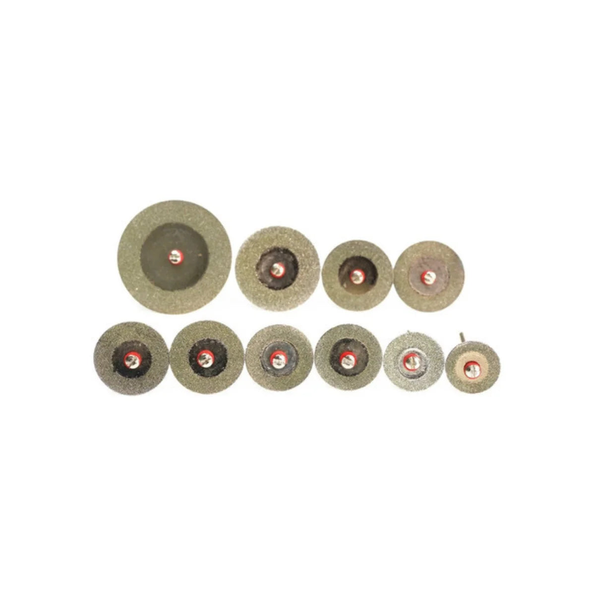 Kit de discos de corte diamantados para Dremel, compatibles con vidrio, cerámica y metales no ferrosos, 10 unidades.