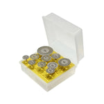 Kit de discos de corte diamantados para Dremel, compatibles con vidrio, cerámica y metales no ferrosos, 10 unidades.