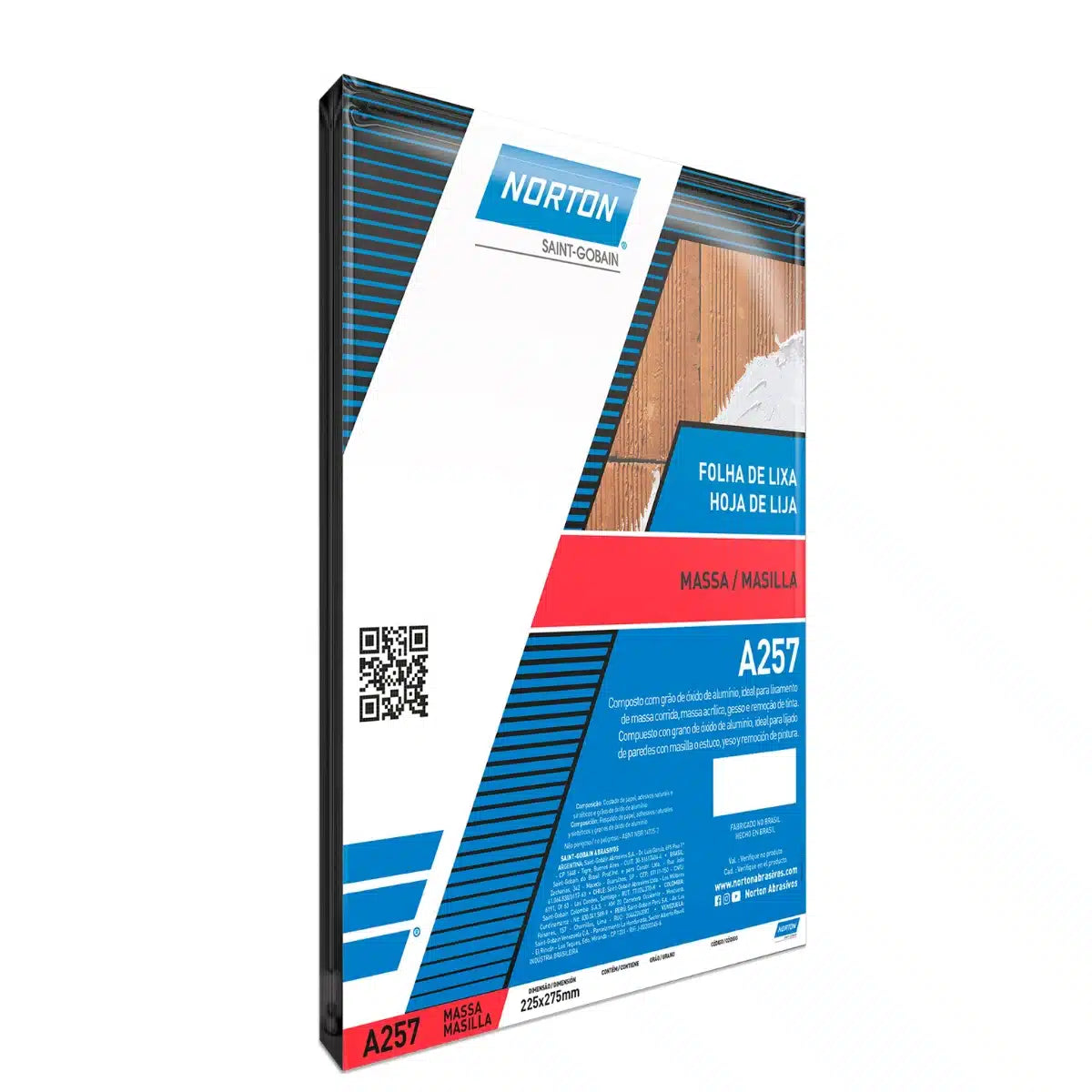 Lijas para madera Norton A-257 lija en seco lija para masilla granos G40 a G220