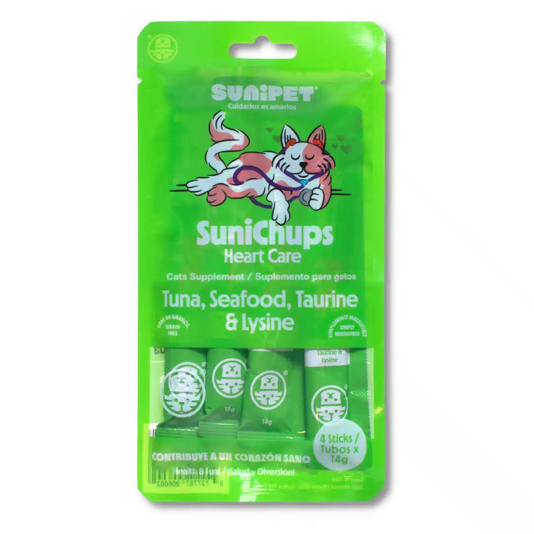 Snack Sunichups atún para salud cardíaca de gatos