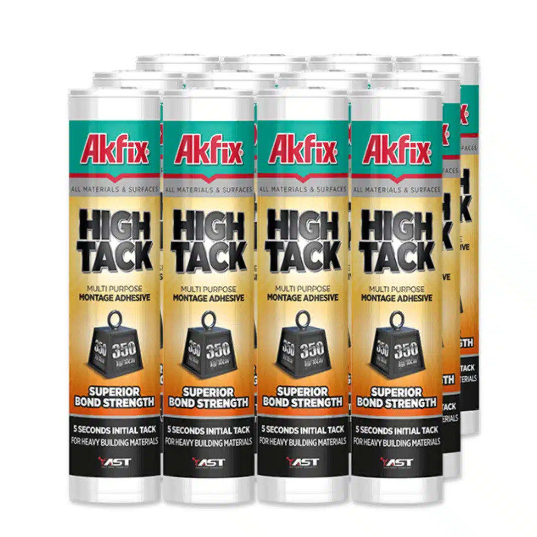 12 unidades de adhesivo de montaje Akfix ultra fuerte color blanco, para fijación sin clavos en construcción y hogar
