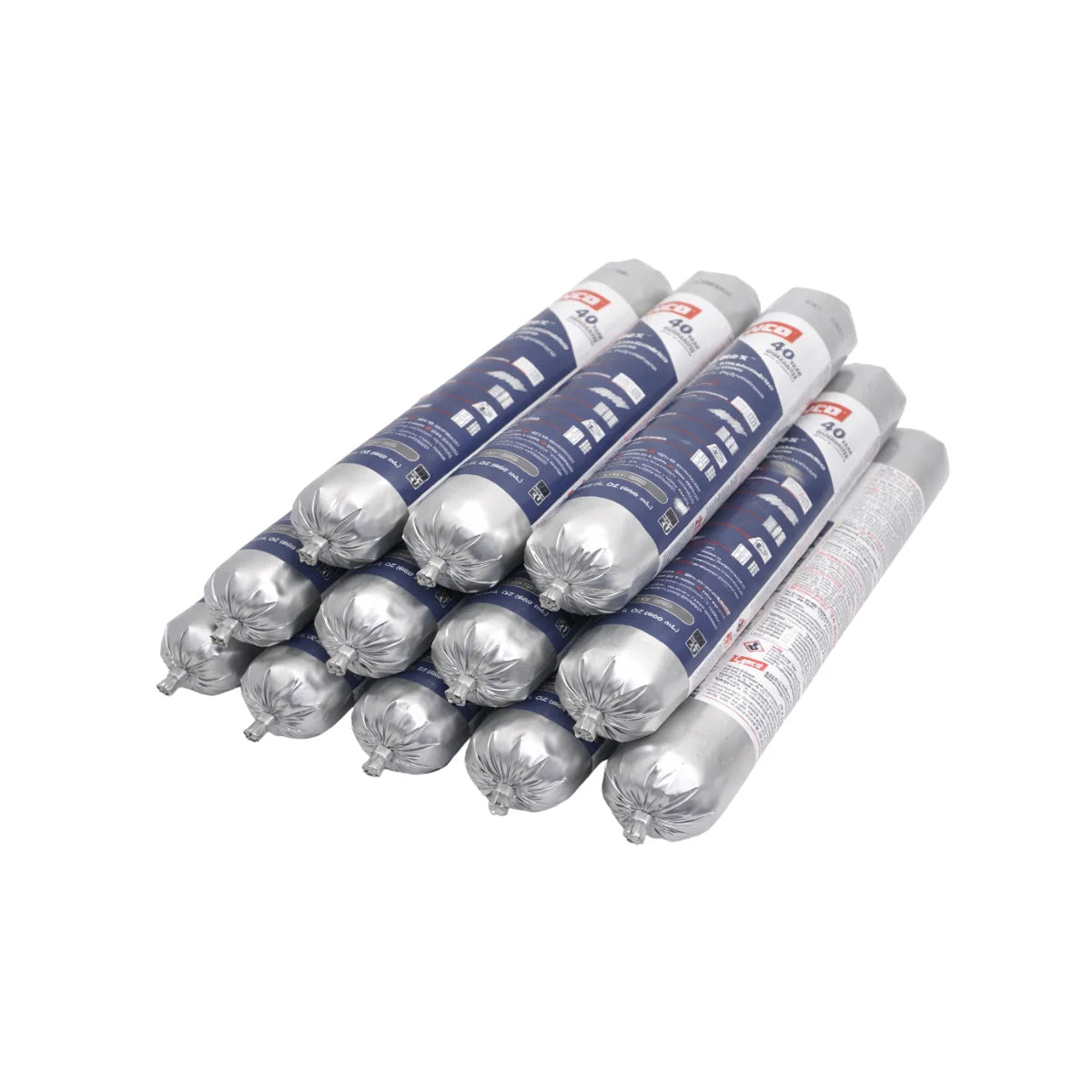 12 x Aplicación de sellador elastomérico de poliuretano Lanco Polyflex en junta de concreto.