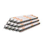 Kit 12 unidades Sello poliuretano negro 600ml Sellotec PU3500, caja de masilla pate poliuretano para proyectos de sellado.