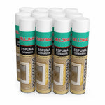 Pack de 12 espumas expansivas de poliuretano Sellomac de 750 ml