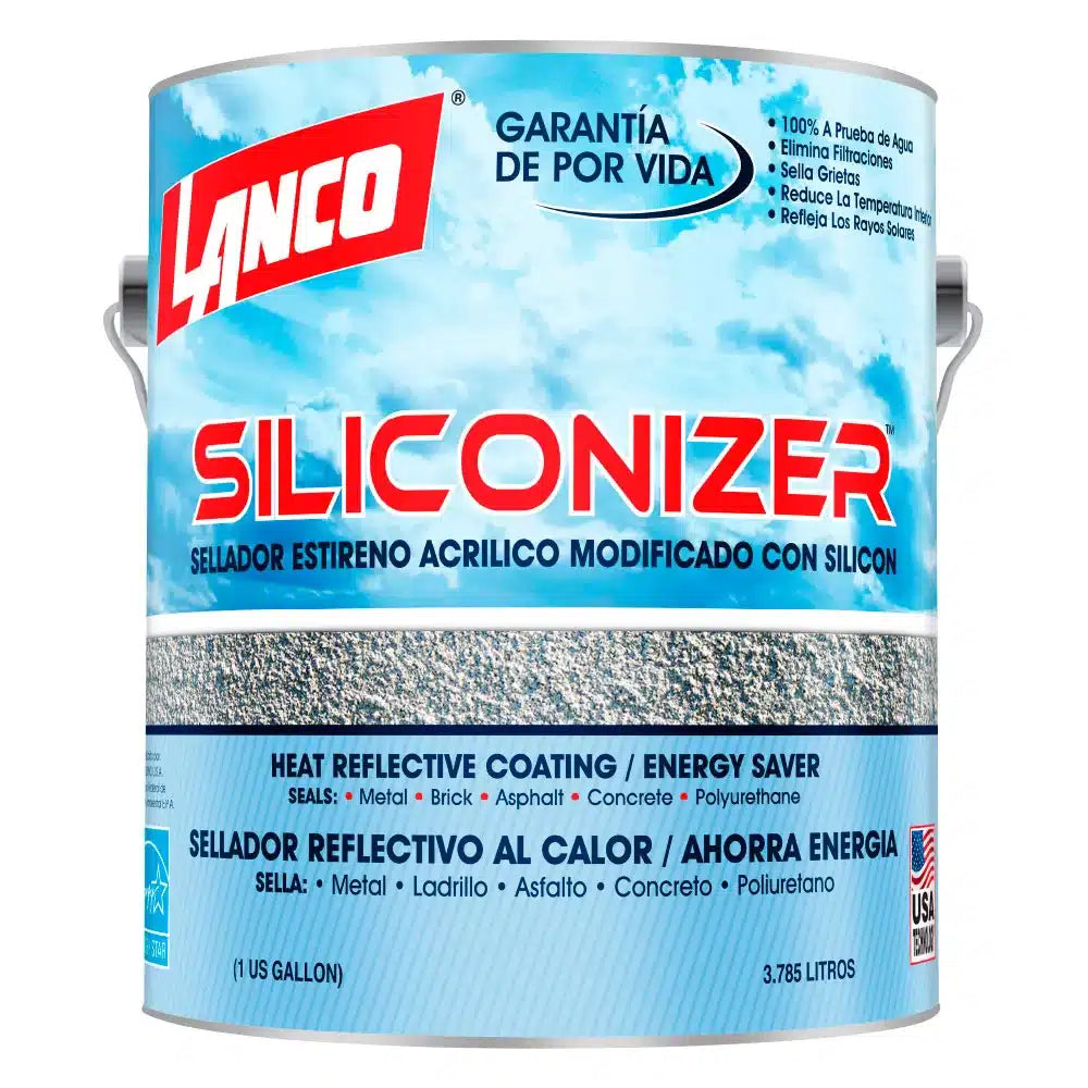 Sellador de techos Lanco Siliconizer impermeabilizante.