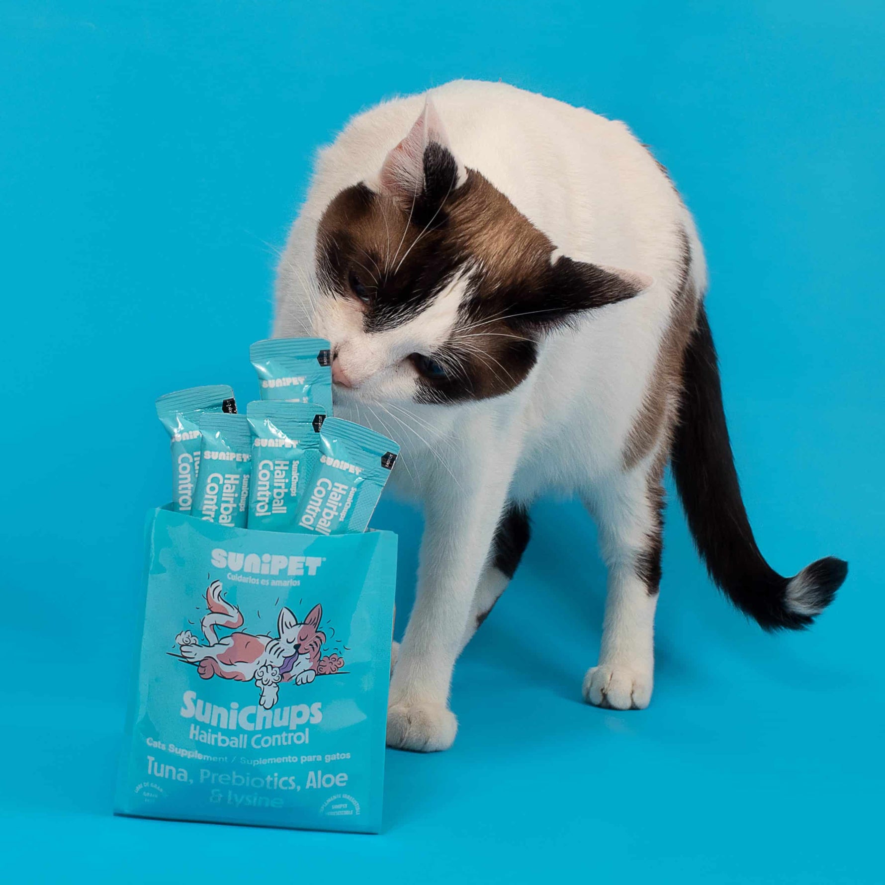 Snack para gatos que ayuda a controlar bolas de pelo con sabor a atún