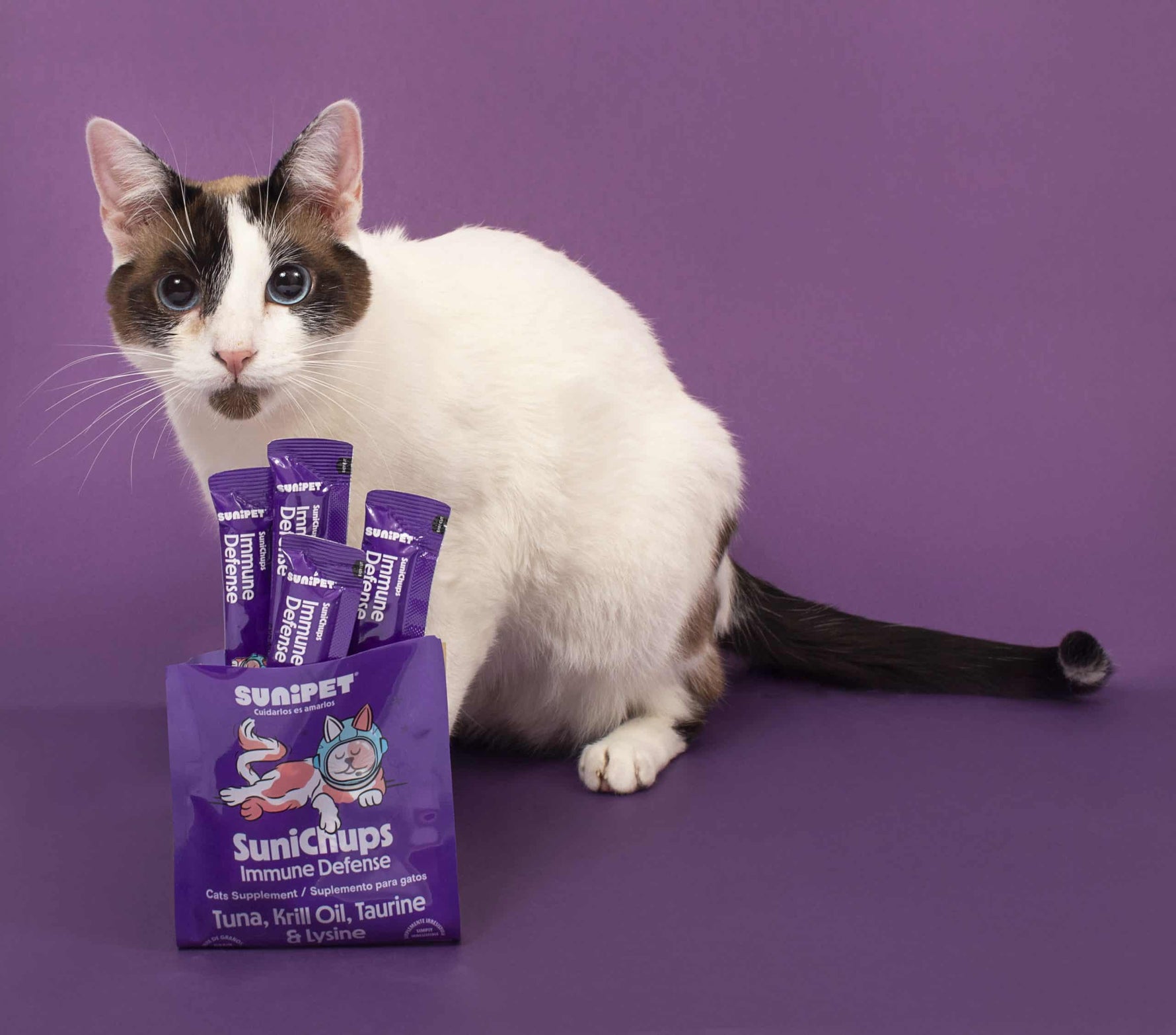 Snack para gatos que refuerza el sistema inmune con nutritivo sabor a atún