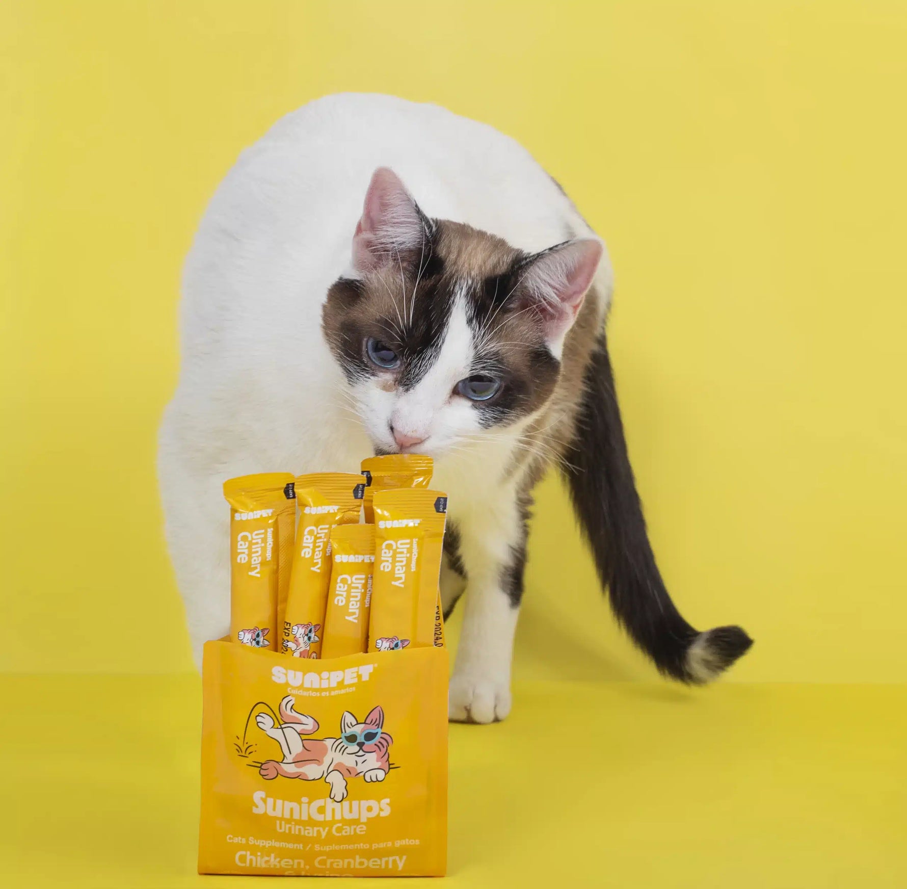 Snack Sunichups pollo para cuidado urinario de gatos