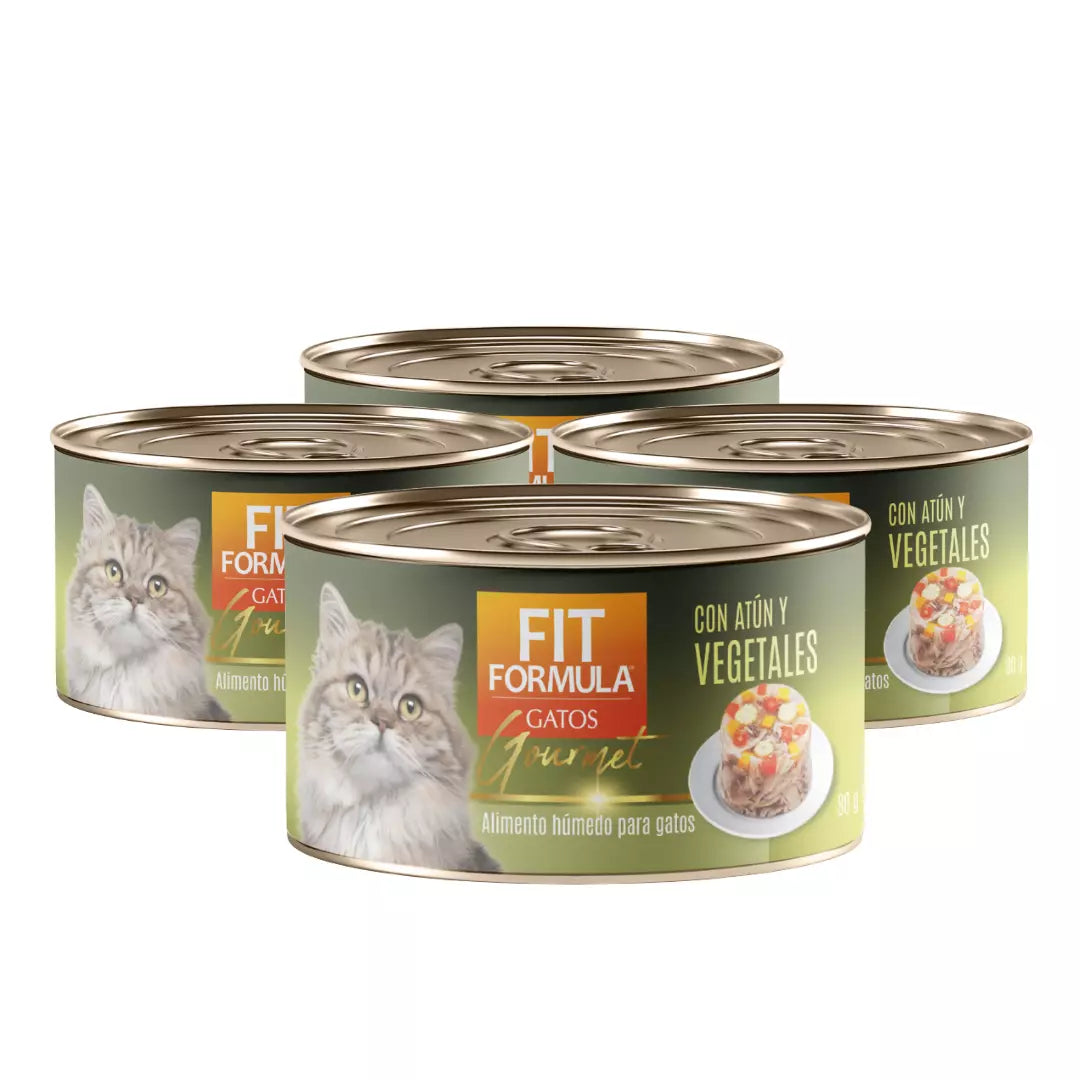 alimento húmedo premium Gourmet con verduras para gatos, comida balanceada y de alta palatabilidad