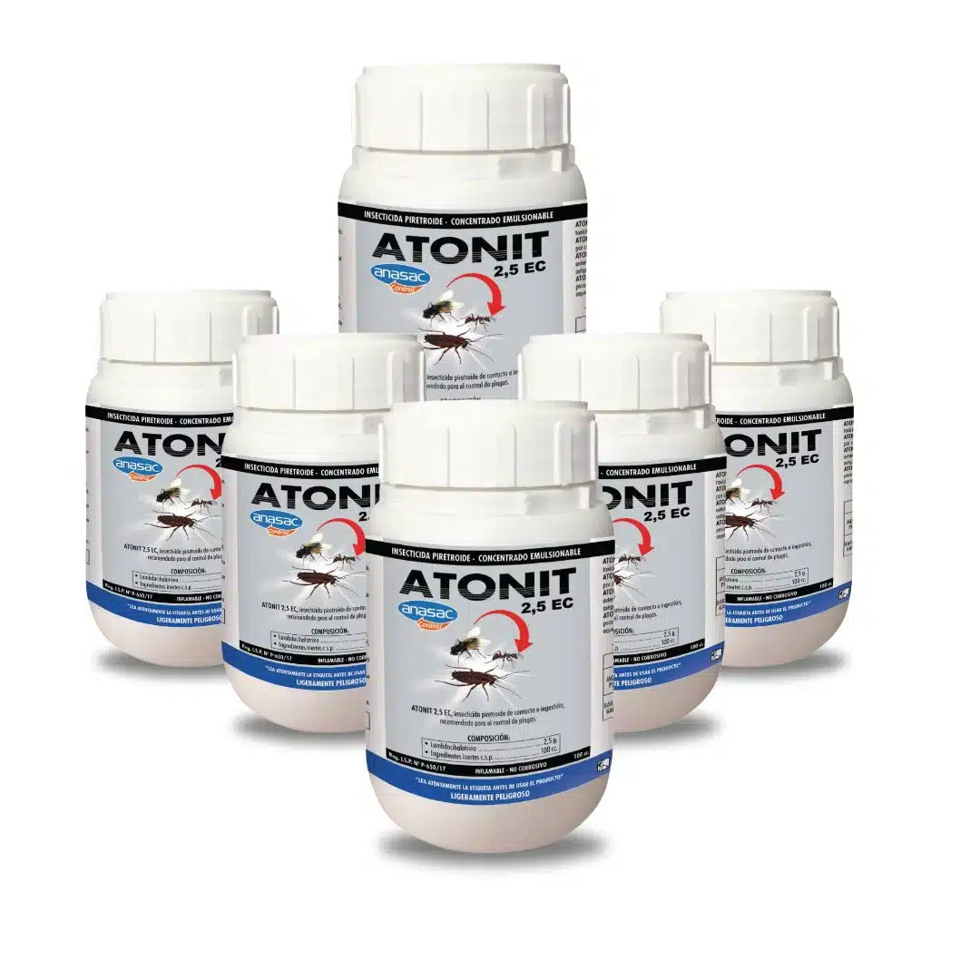Pack 6x Insecticida Atonit 2.5 Ec 100Cc Anasac