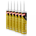 Pack de 6 tubos de sellador acrílico Lanco pintable para rellenar juntas y grietas