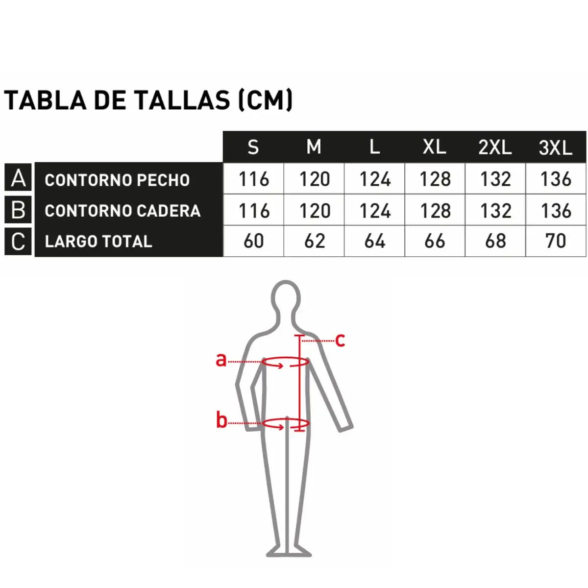 Chaleco Geólogo Orbit Kbeen guia de tallas con cintas reflectantes de 2". Fabricado en tela Oxford 300D, ofrece máxima funcionalidad con múltiples bolsillos y confort térmico para el trabajo en terreno.