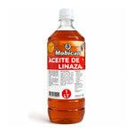 Aceite de linaza 100% puro Mohican de 1 litro para madera y óleo