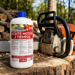 Aceite motor 2 tiempos mezcla 1:40 Mohican para motosierras y maquinaria pesada