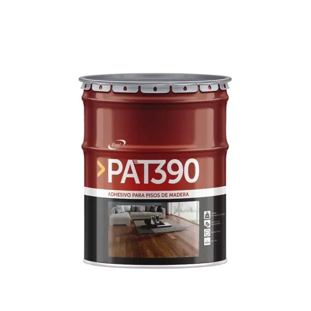 Adhesivo Patel PAT390 de 900 gramos para pegar parquet y pisos de madera, formato pequeño para reparaciones