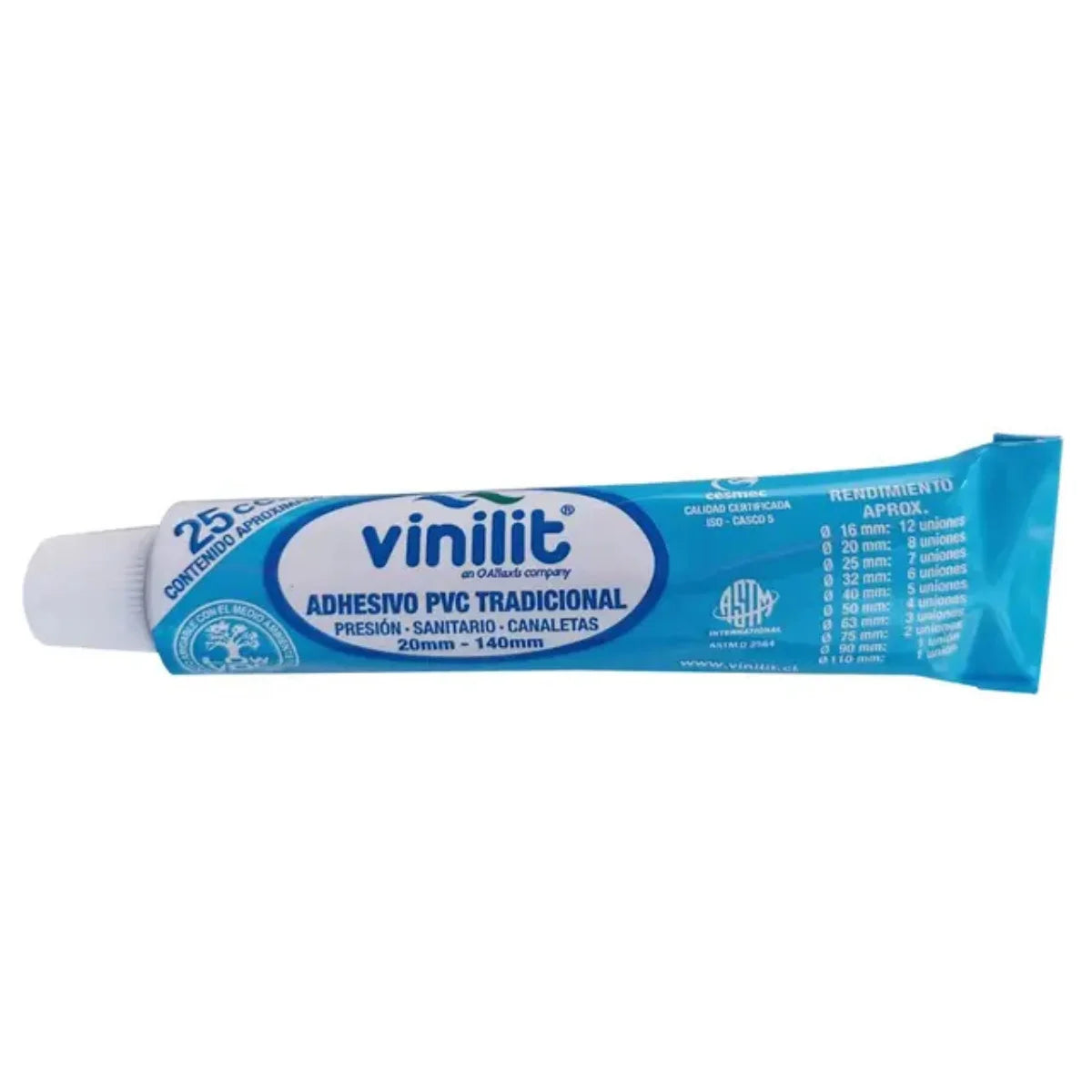 Adhesivo PVC Vinilit tradicional en pomo.