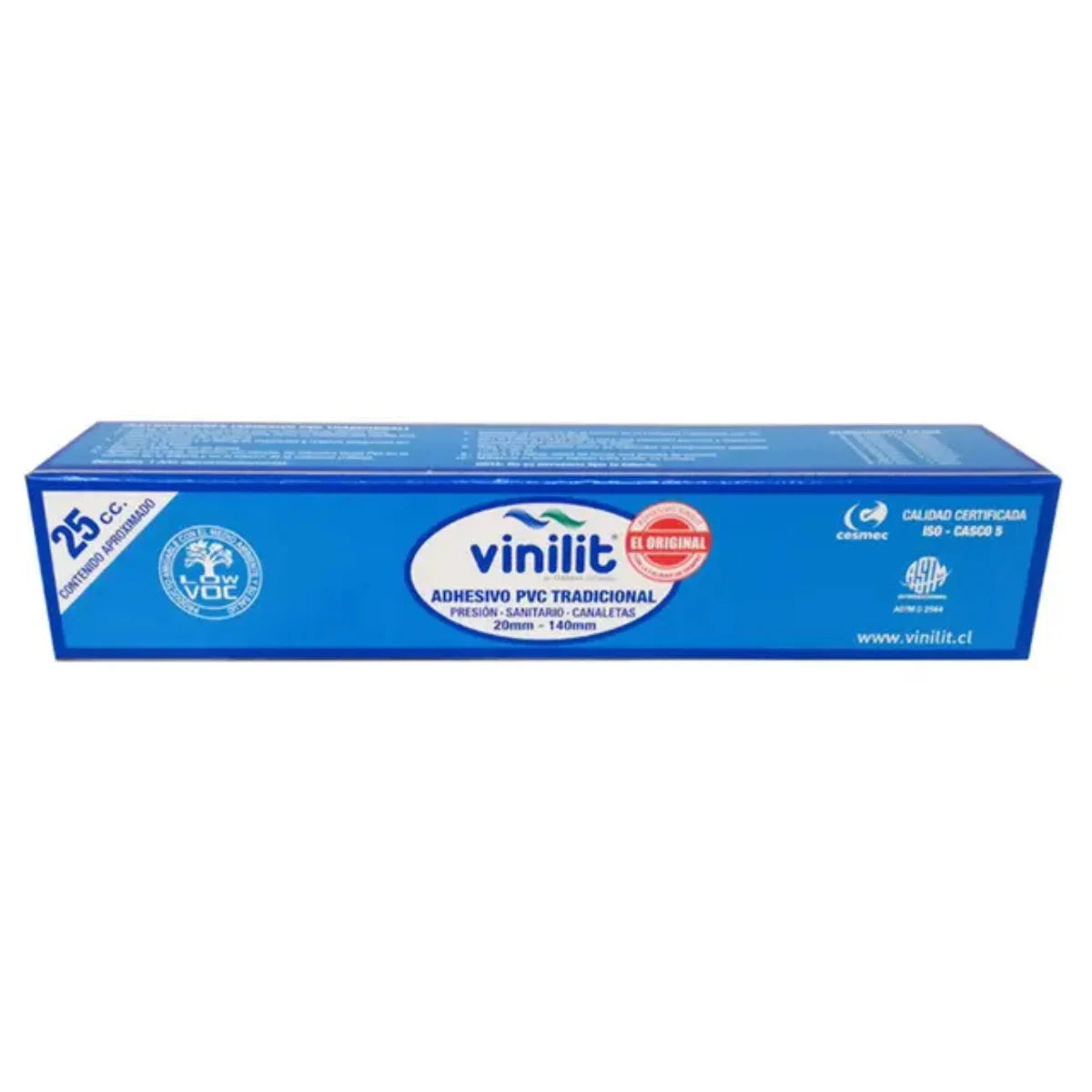Adhesivo PVC Vinilit tradicional en pomo.
