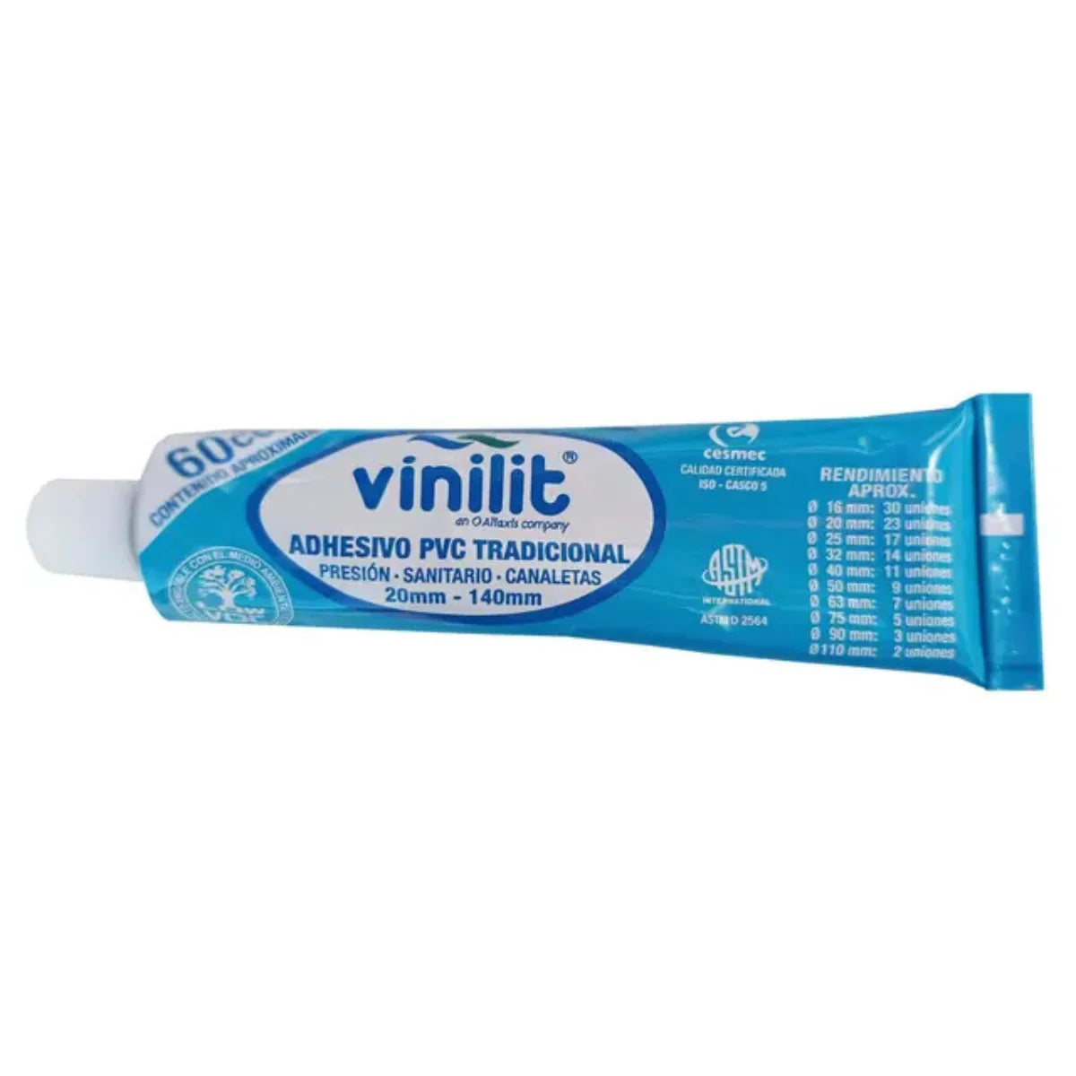 Adhesivo PVC Vinilit tradicional en pomo