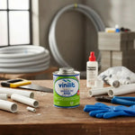 Adhesivo PVC Vinilit de 240 cc para riego, ideal para uniones sólidas que soportan el sol, humedad y alta presión.