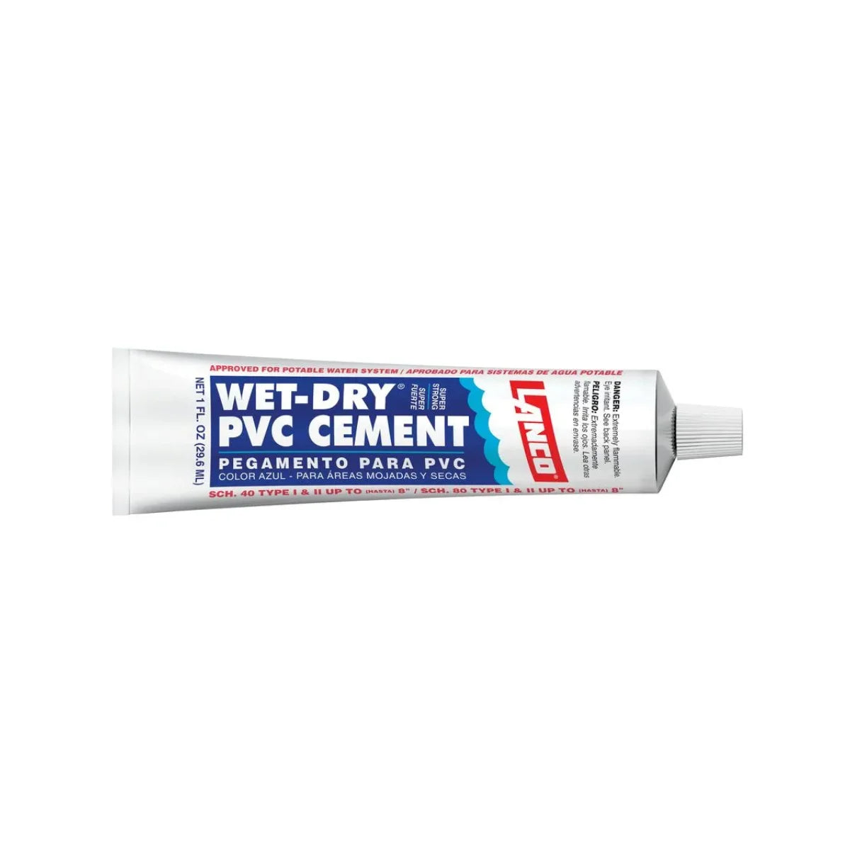 Adhesivo para PVC Wet-Dry Lanco 30 ml