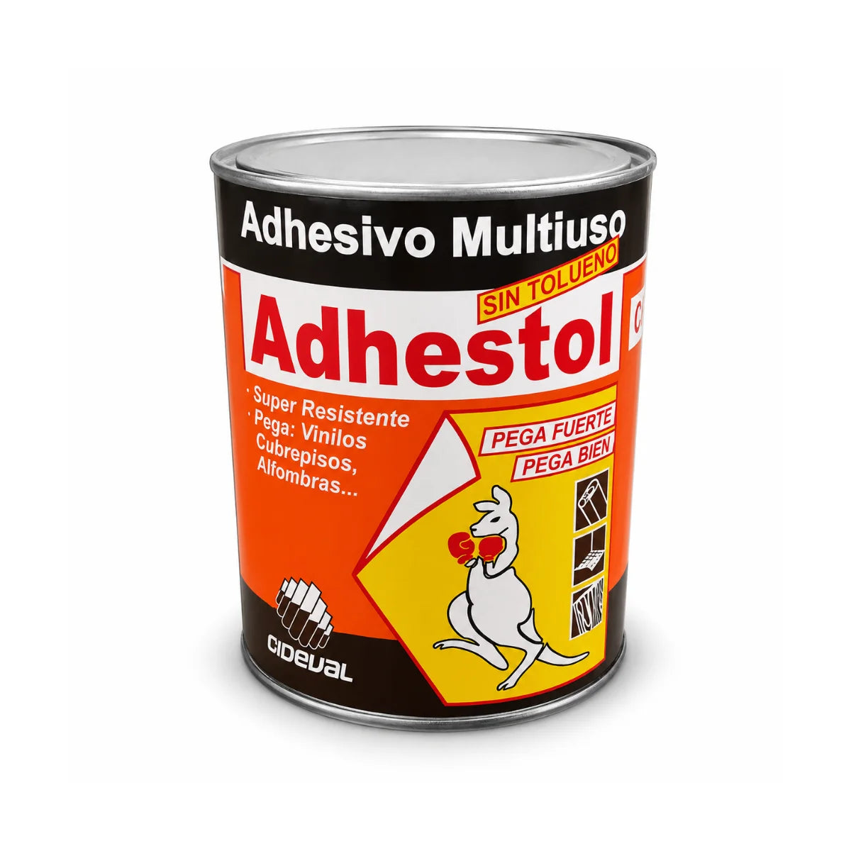 Adhesivo Multiusos Adhestol Dideval 1/4 galón para alfombras vinilos cubrepisos y enchapes
