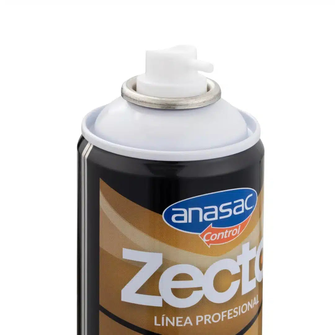 insecticida para termitas Anasac de 400cc para termitas en aerosol con una cánula inyectora.