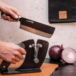 Afilador manual Wayu Limited de acero inoxidable para cuchillos