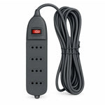 Alargador Stanford de 4 tomas con interruptor y cable de 5 metros
