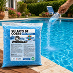 Sulfato de cobre alguicida para piscinas Mohican 500 g y 1 kg