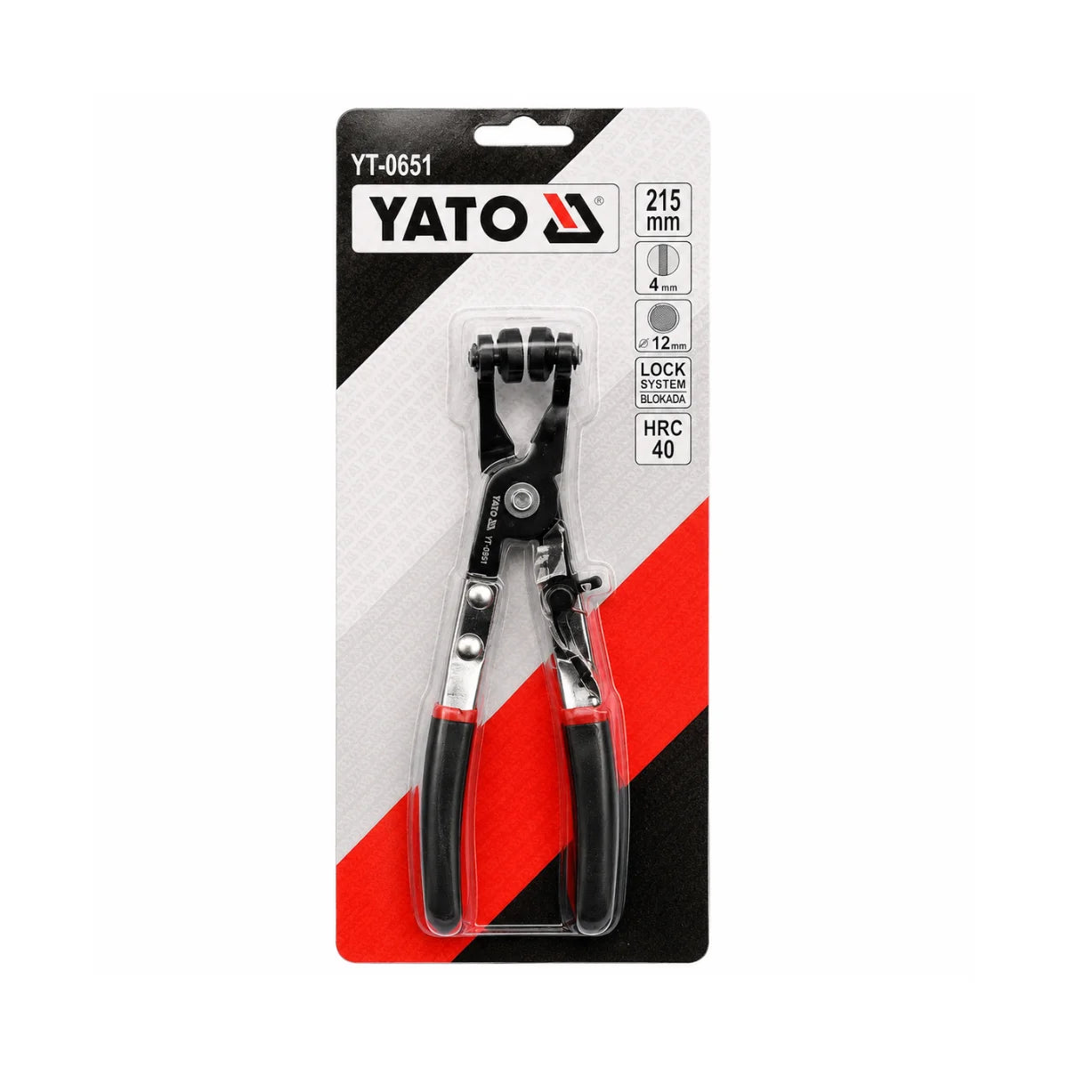 Alicate para Abrazaderas de Manguera 215 mm Yato YT-0651 para mecánica automotriz