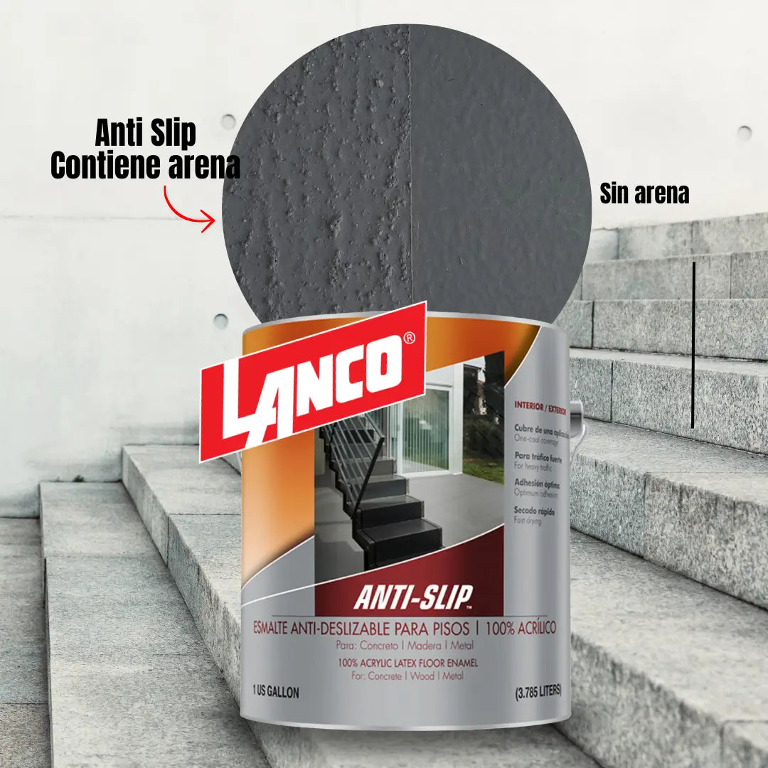 esmalte antideslizante pintura con arena pintura pintura para pisos emalste antideslizante para pisos anti slip lanco