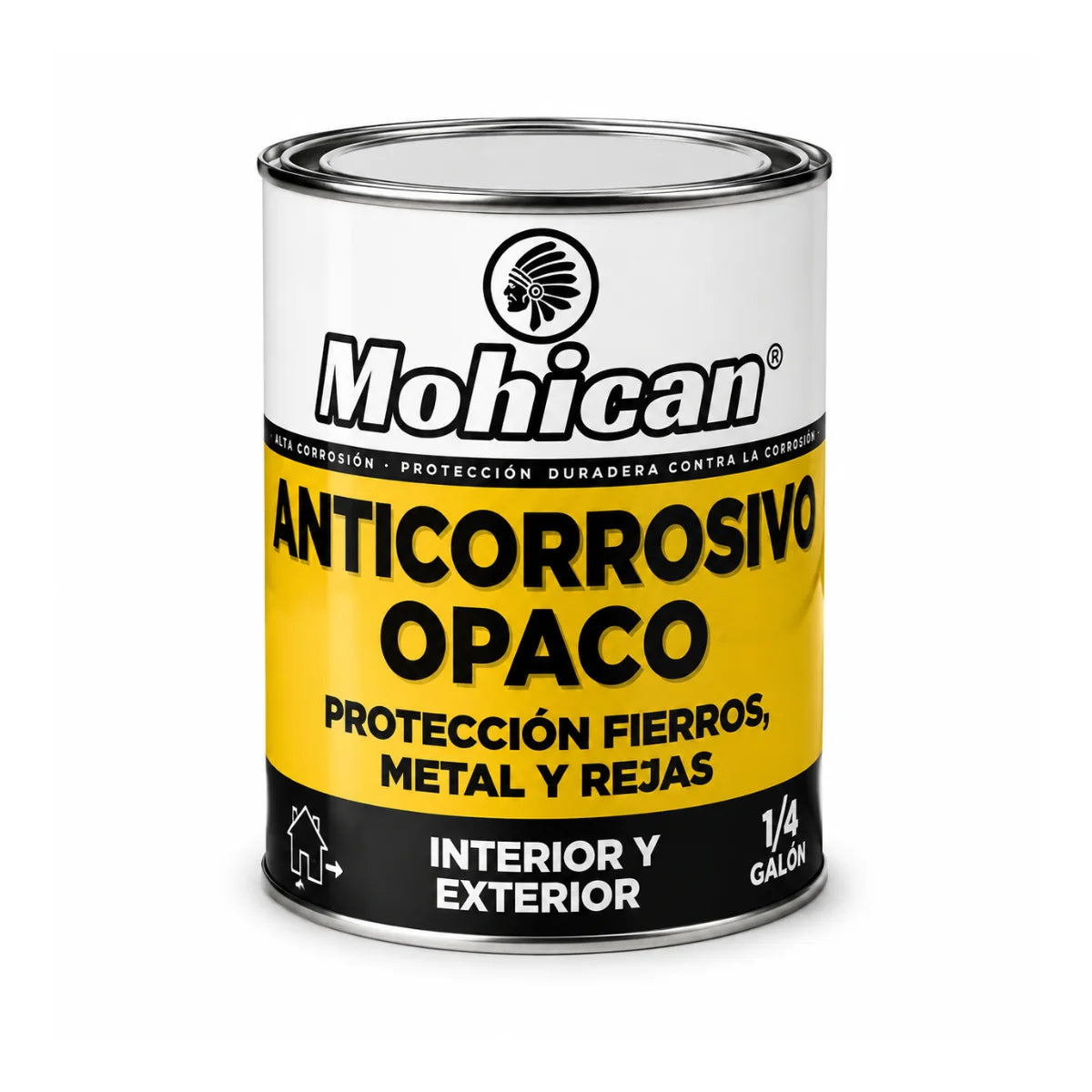 Anticorrosivo Mohican de 1/4 de galón para fierro y acero