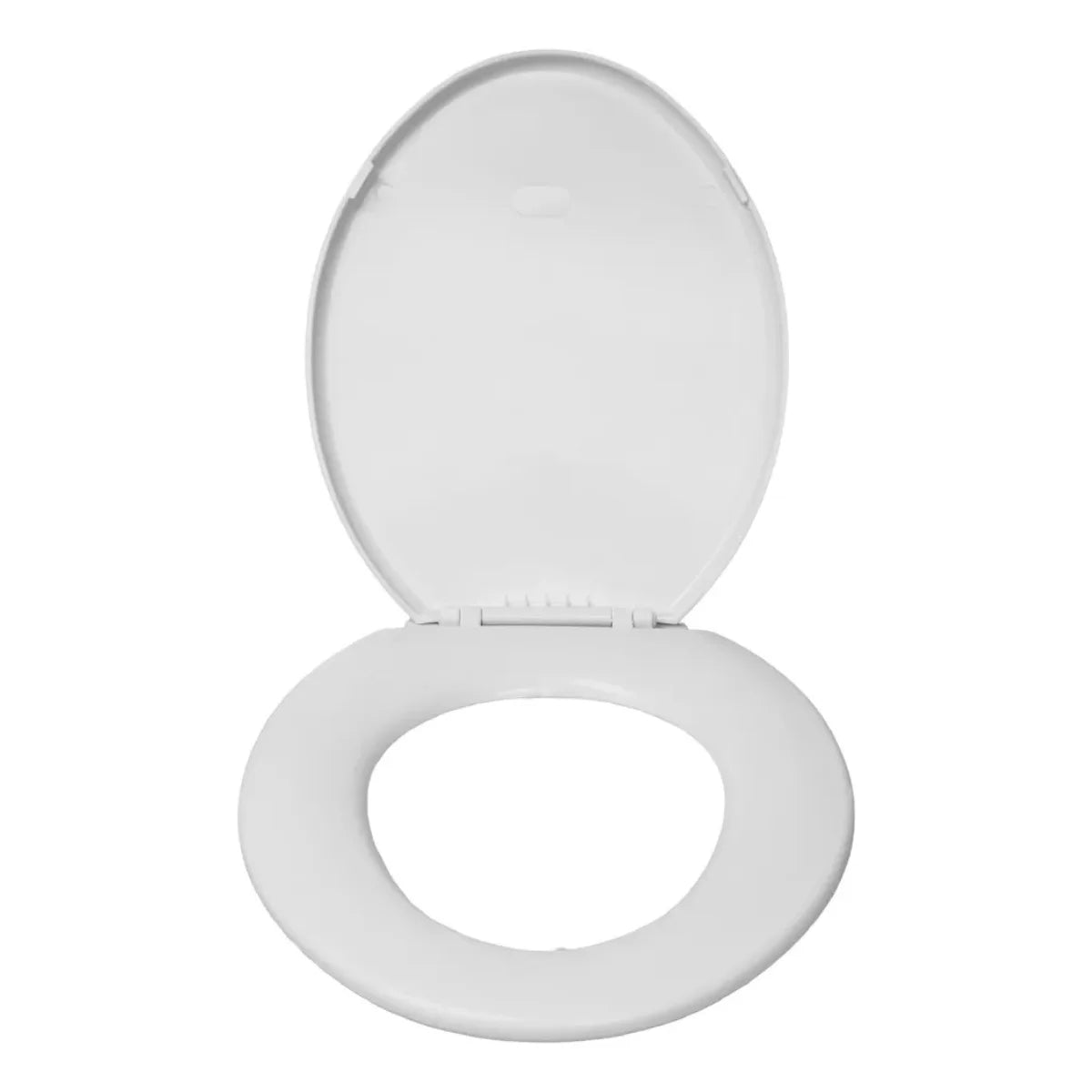Tapa de asiento blanca Grifix Stella para inodoro fabricada en polipropileno reforzado.