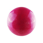 Balón de gimnasia rítmica color rosa o celeste, con acabado Glitter liso.