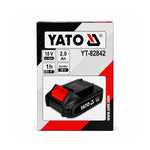Batería Li-Ion 18V 2.0Ah Yato YT-82842 para herramientas inalámbricas