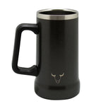 Jarra Beer Mug Wayu de acero inoxidable negra de 750 ml