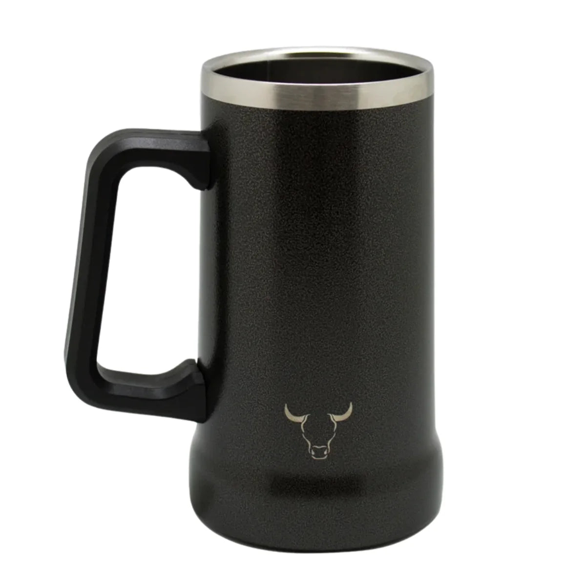 Jarra Beer Mug Wayu de acero inoxidable negra de 750 ml
