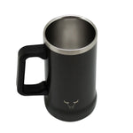 Jarra Beer Mug Wayu de acero inoxidable negra de 750 ml