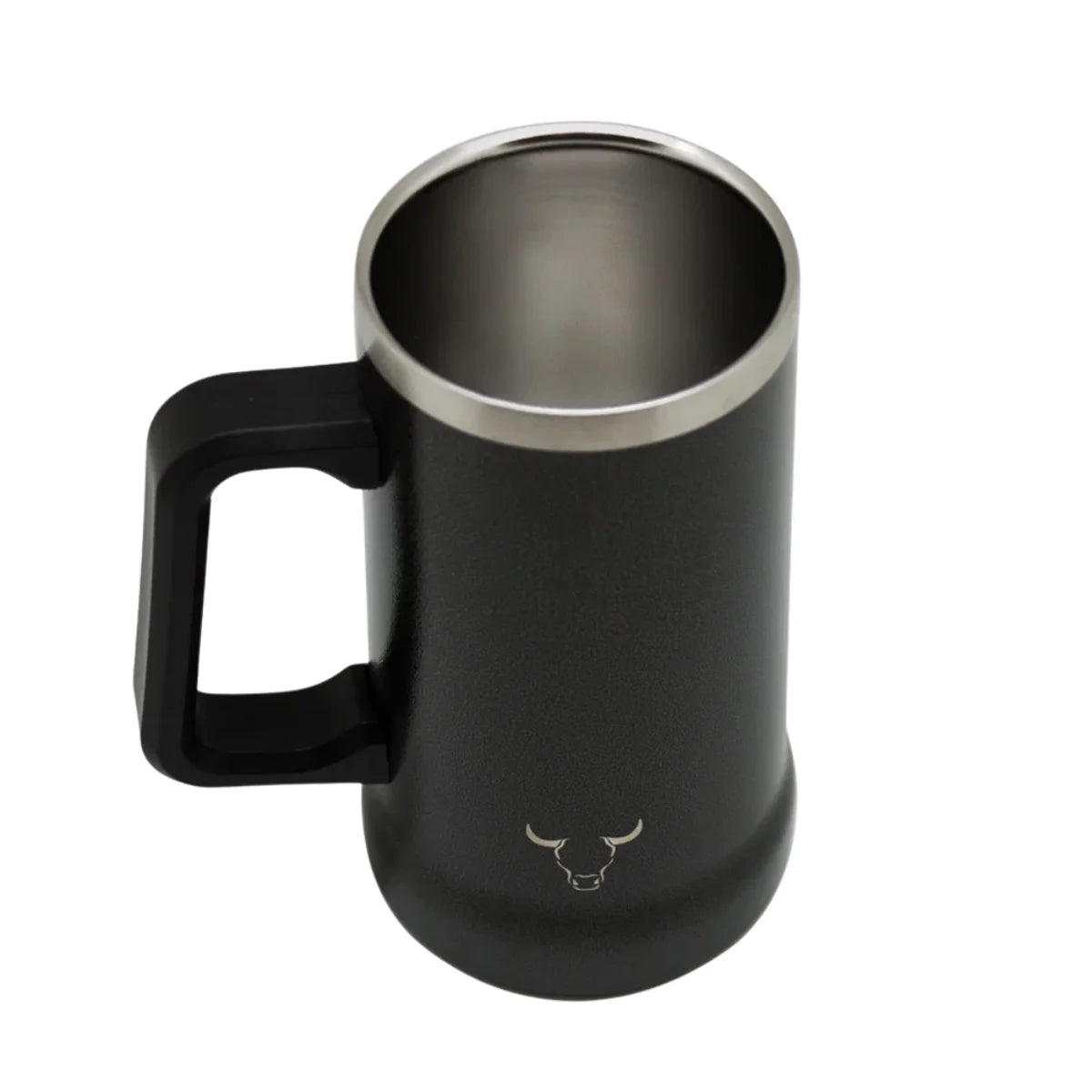 Jarra Beer Mug Wayu de acero inoxidable negra de 750 ml