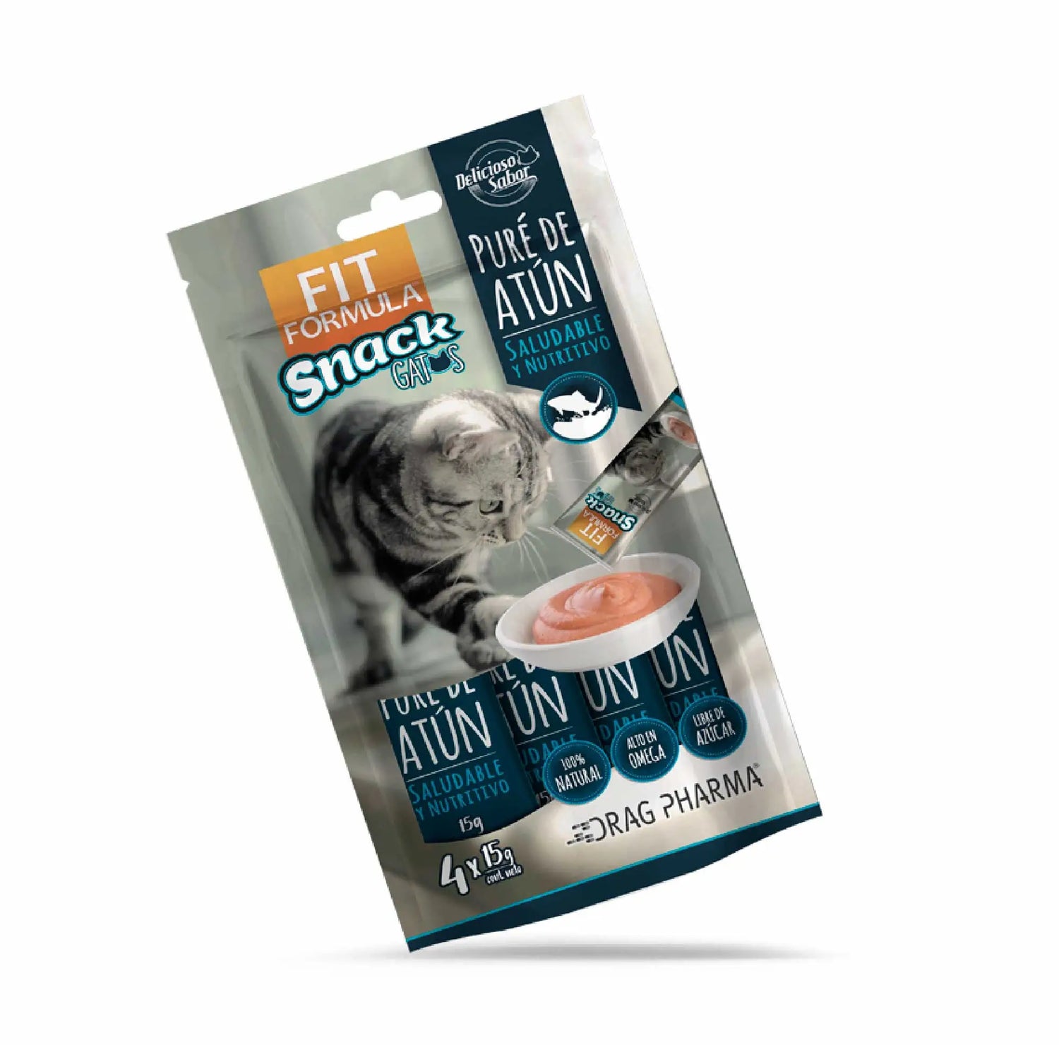 Fit Formula Snack Para Gatos Puré De Atún Cremoso