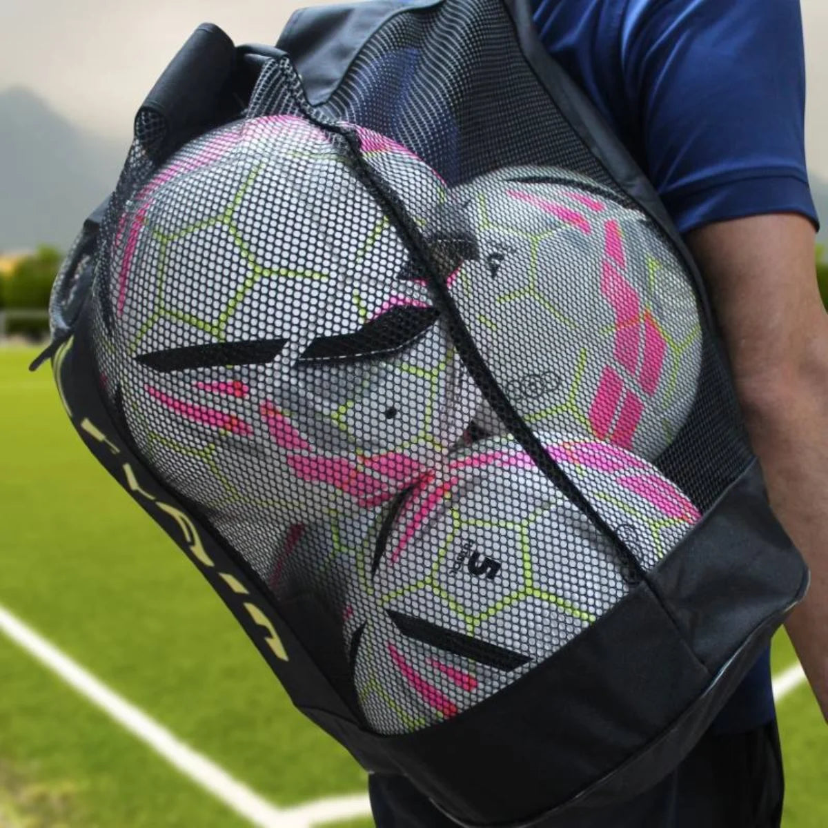 Bolso Porta Balones Train para transportar hasta 5 balones deportivos