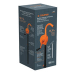 Bomba manual de trasvasije Truper con flujo de 0.3L por bombeo, cuerpo de hierro y tubo de acero de 1 metro para diesel y aceites.