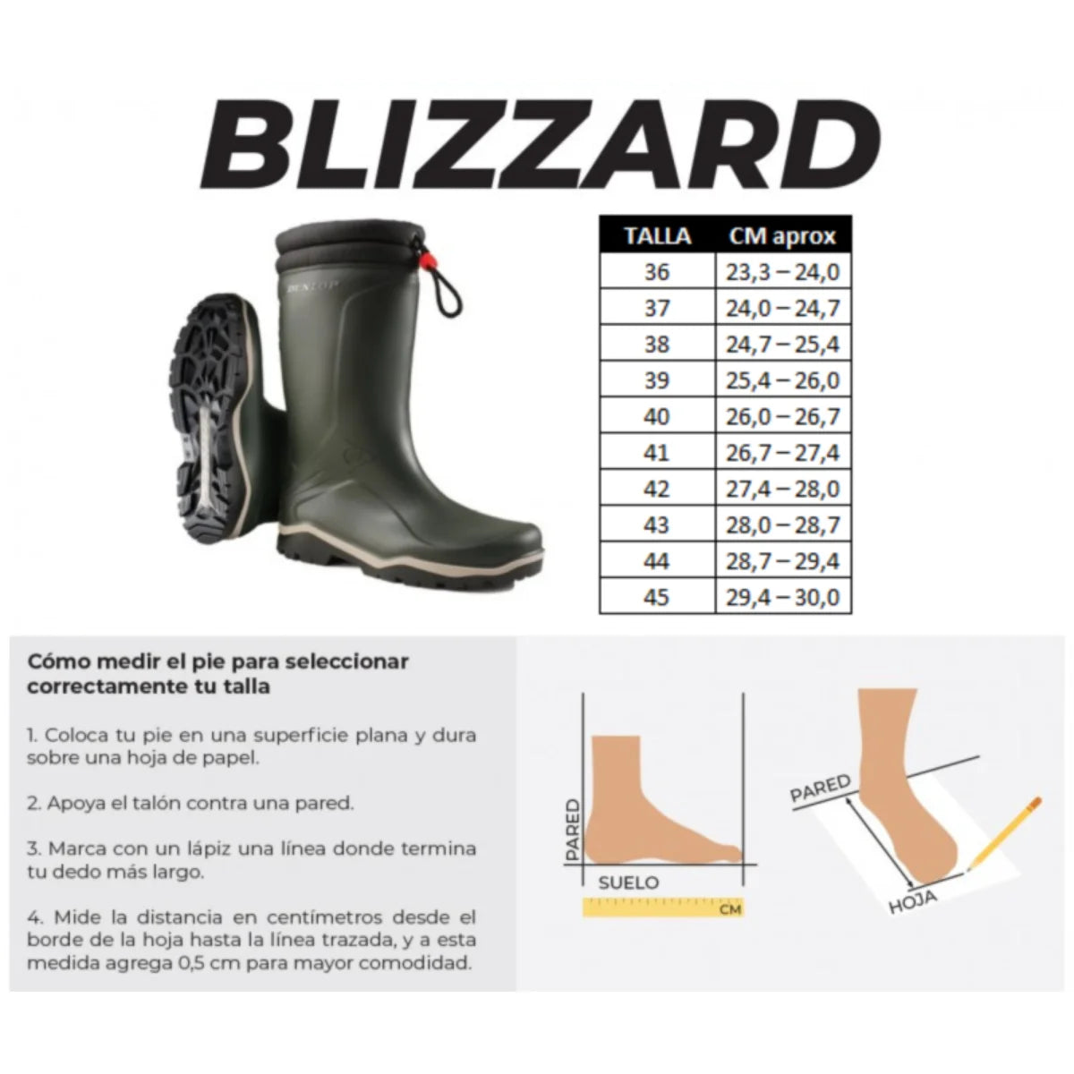 Botas Impermeables y Térmicas Dunlop Blizzard Fur Lining para frío lluvia y nieve