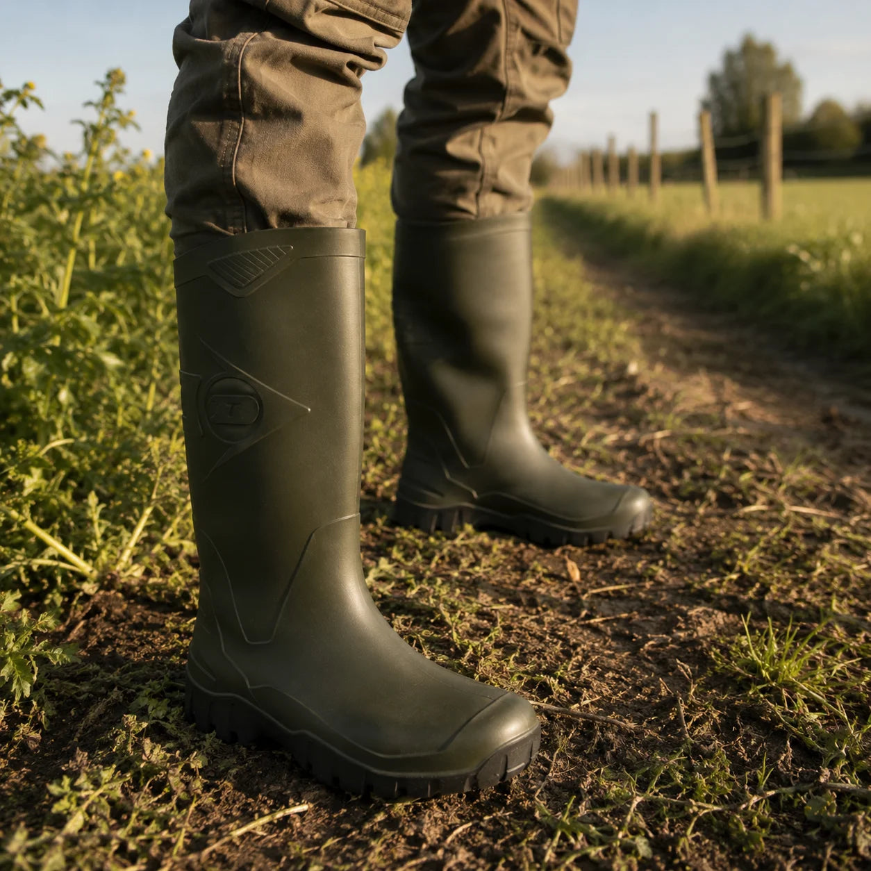Botas Impermeables Dunlop Dane de PVC para agricultura jardinería y uso exterior