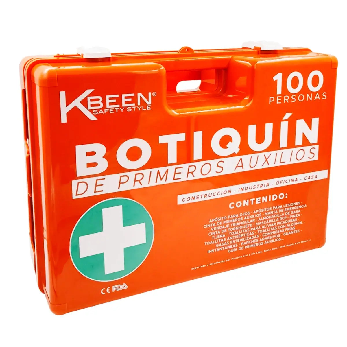 Botiquín de primeros auxilios Kbeen 100 personas para industrias y empresas
