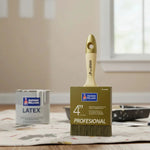 Brocha profesional marca Sherwin Williams de 4 pulgadas (100 mm) con mezcla de poliéster y cerda natural.