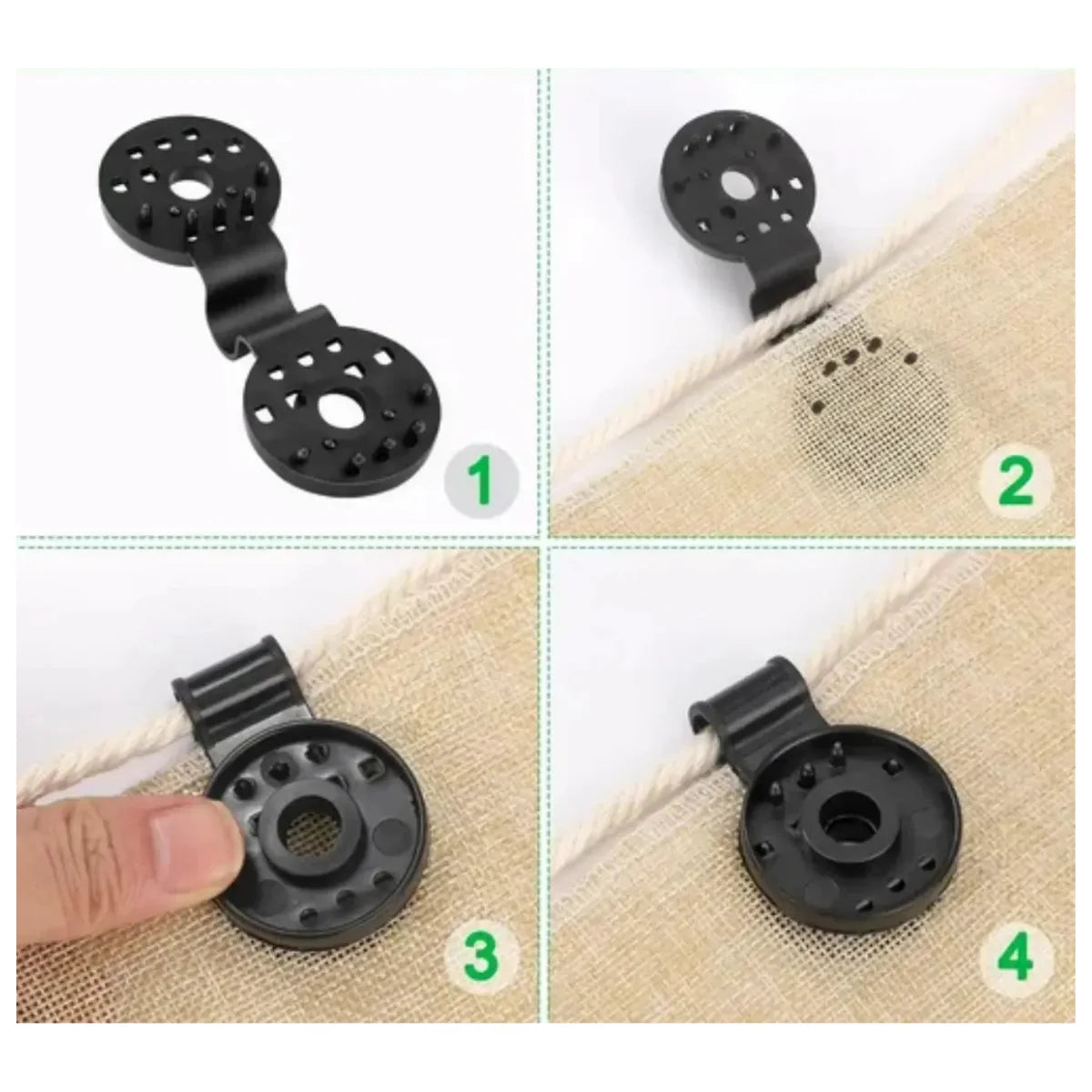 Broche para Malla Sombra Raschel Valprik Pack 20 Unidades