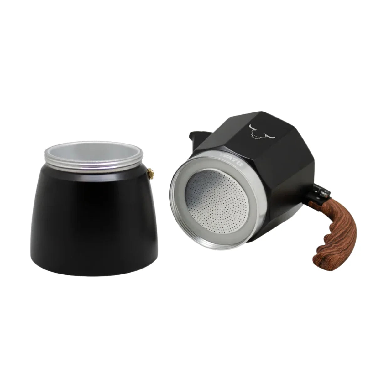 Cafetera italiana Wayu de aluminio con capacidad de 450 ml